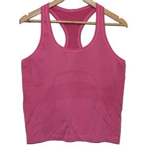 Womens Lululemon Swiftly Tech Tank Top Pink Heather Racerback Tank Top Size 6